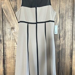 Champagne & Black Dinner Dress Sz4